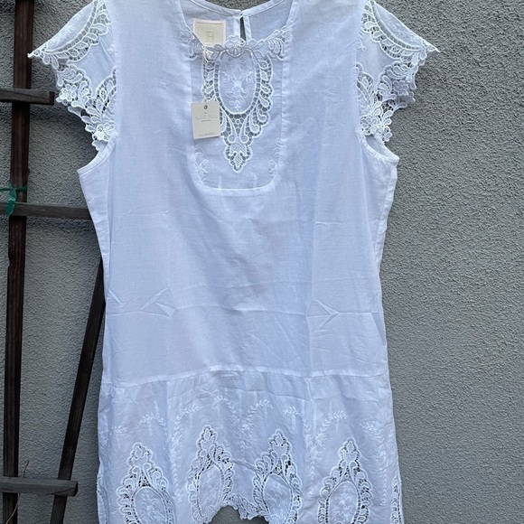 New Bell by Alicia Bell White Embroidered Dress - Picture 5 of 16